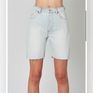 ROLLA'S Classic Straight High Rise Cut Off
Sunbleach Denim Shorts‎